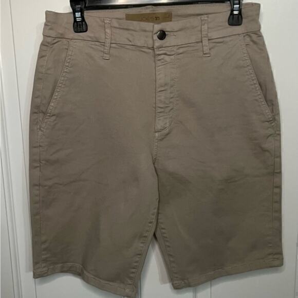 Joe's Jeans Tan Flat Front Men's Shorts - Neutral Khaki